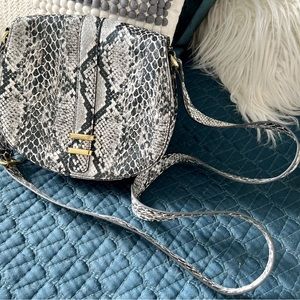 Neiman Marcus Vegan Leather Python Bag